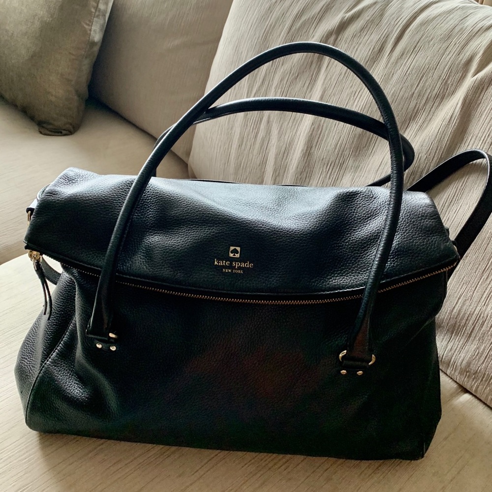 Kate Spade Large Cobble Hill Leslie Black Satchel